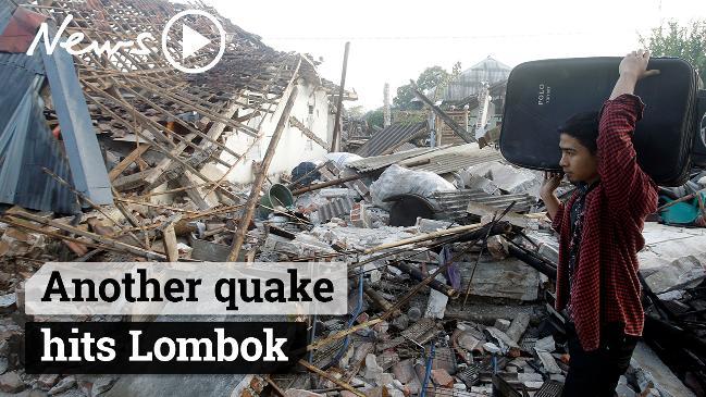 Lombok hit by second earthquake