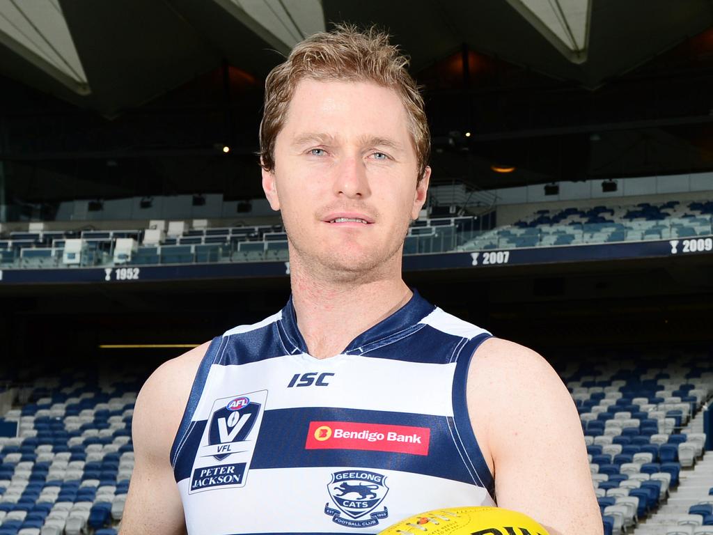 Troy Selwood. Kardinia Park Geelong. Football.