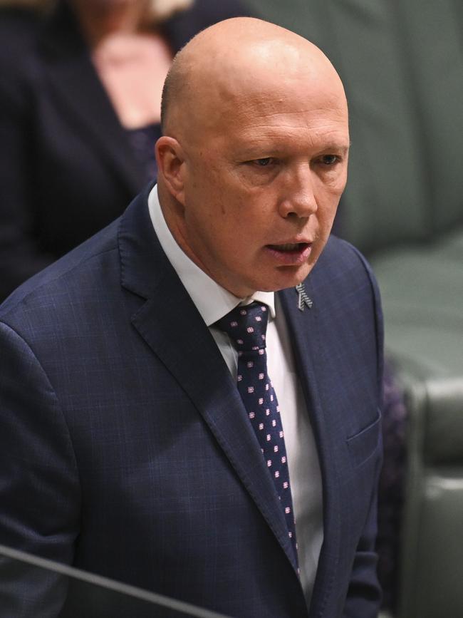 Peter Dutton. Picture: Martin Ollman