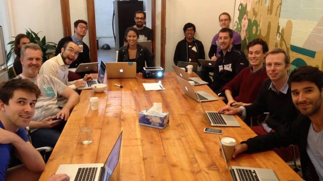 All hands on deck during the first few weeks of Canva in 2013.