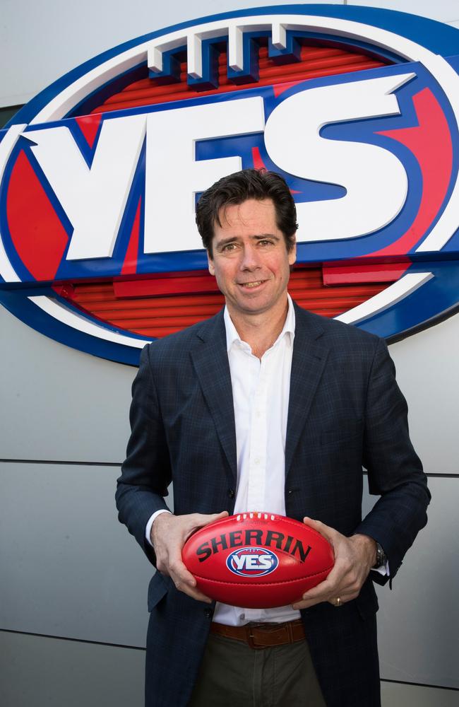 Gillon McLachlan’s move was so widely supported within the organisation that some staff members came out as gay in response. Picture: Michael Willson/AFL Media