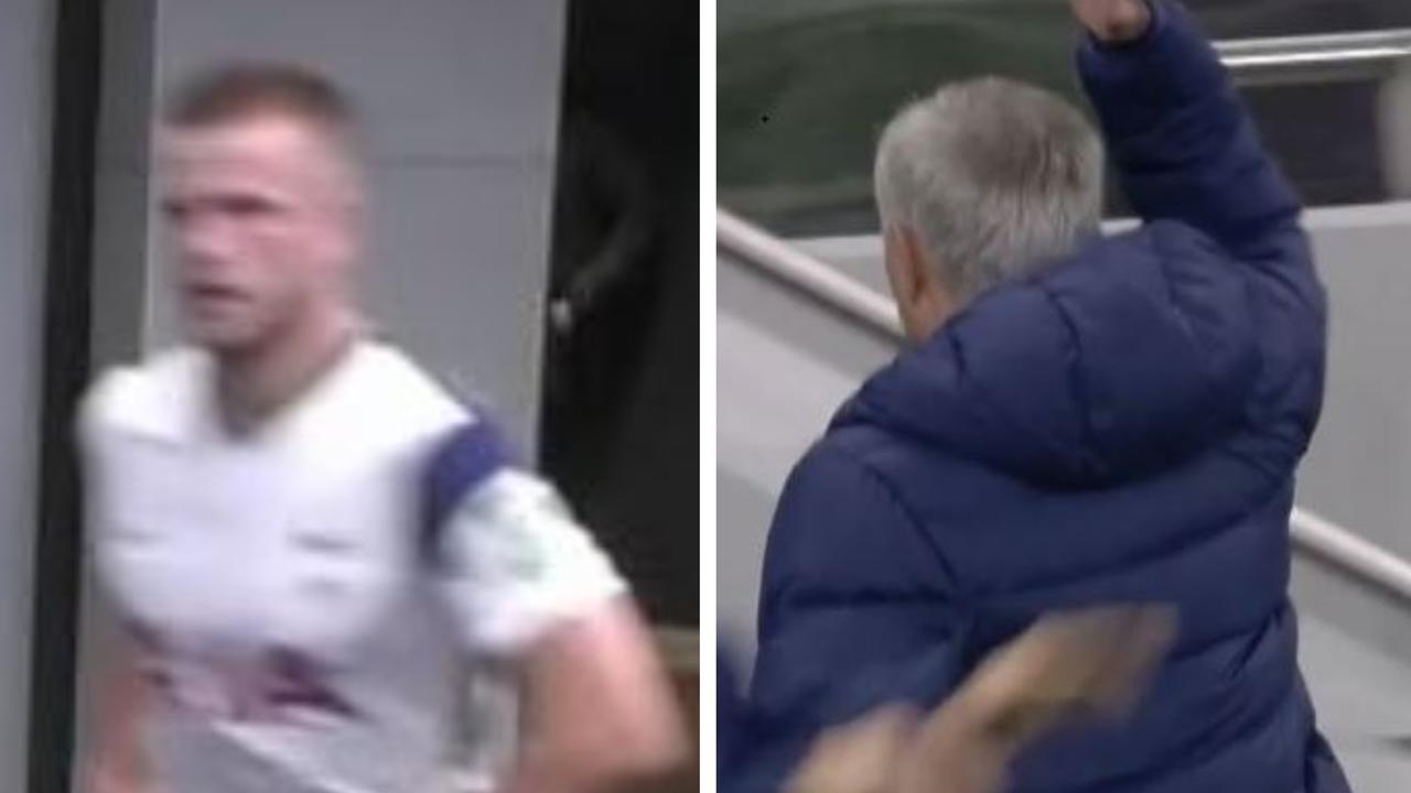 Eric Dier ran off much to the displeasure of Jose Mourinho.
