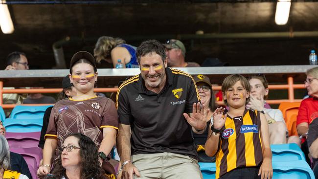 Fans at the Gold Coast Suns v Hawthorn AFL match at TIO Stadium. Picture: Pema Tamang Pakhrin
