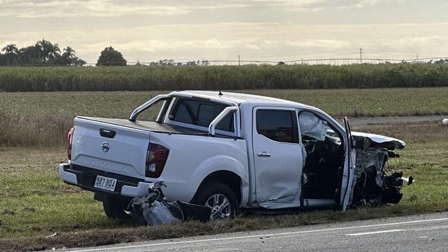 A serious traffic crash has blocked off the Peak Downs Highway in both directions on July 11, 2023. Picture: Heidi Petith