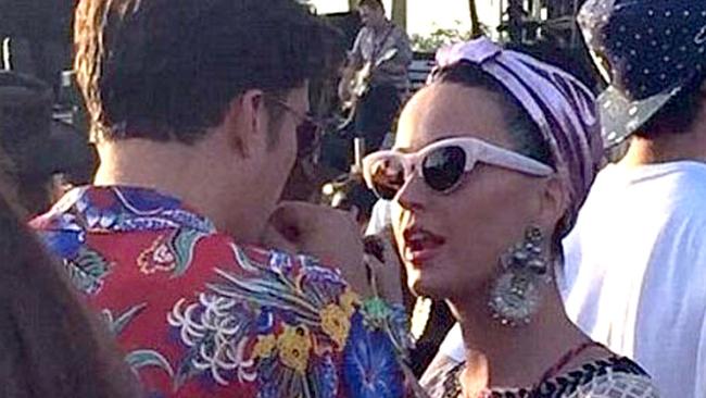 Spotted ... Katy Perry and Orlando Bloom at Coachella 2016. Picture: Twitter