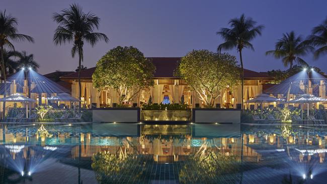 The swimming pool at the Sofitel Singapore Sentosa Resort and Spa.