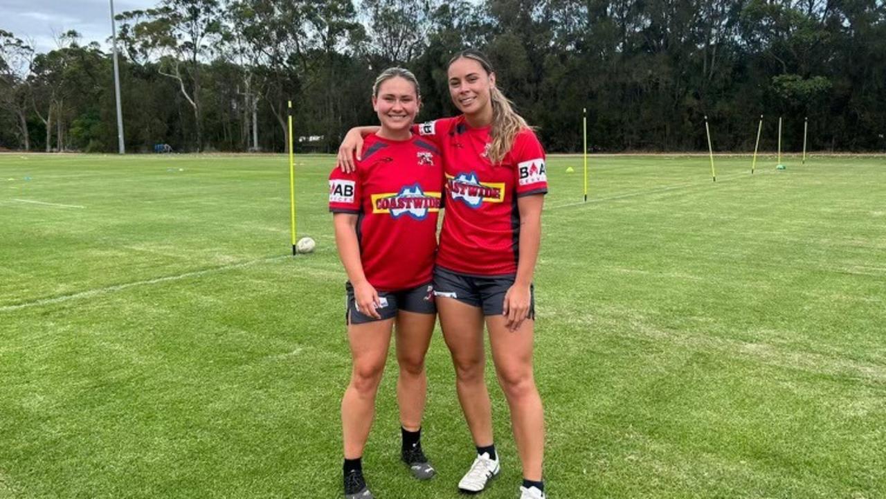 Club captain Keeley Davis (left) alongside new recruit Tahlia Fuimaono (right). Photo: Contributed