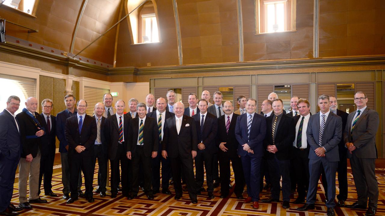 Reunion of 1984 grand slam winning Wallabies team at the 30th Anniversary lunch. Photo Jeremy Piper