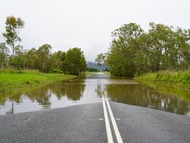 Flooding over Marian-Eton Rd, Sandy Creek, on Wednesday, December 30 after days of heavy rain across the Mackay region. Picture: Heidi Petith