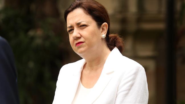 Premier Annastacia Palaszczuk’s $50 million lifeline would be laughable if the situation wasn’t so dire. Picture: Liam Kidston