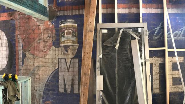 The old signs in the former barber shop in Upper Ferntree Gully. 