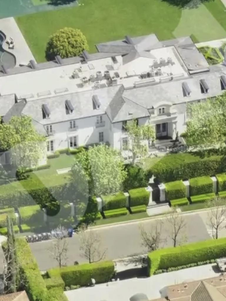 Cops raid Diddy’s home. Picture: FOX 11
