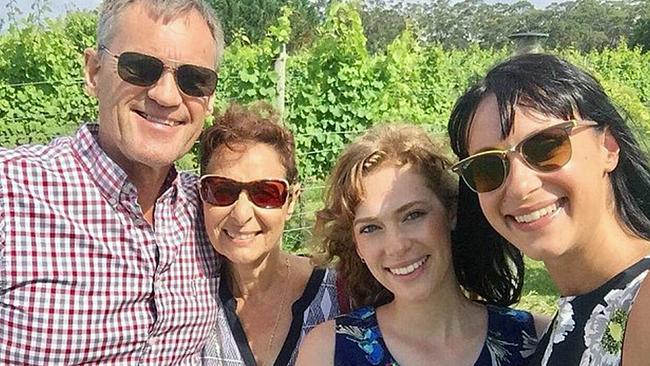 The Falkholt family pictured in a Facebook photo on Christmas Day 2017 before the Boxing Day crash near Sussex. Picture: Facebook