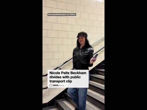 Nicole Peltz Beckham divides with public transport clip