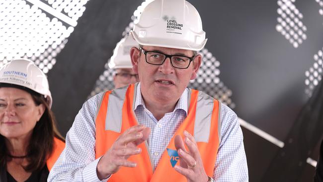 Daniel Andrews savaged the Prime Minister’s handling of extremist elements among protesters, accusing him of pandering to dangerous members of the community. Picture: Luis Enrique Ascui