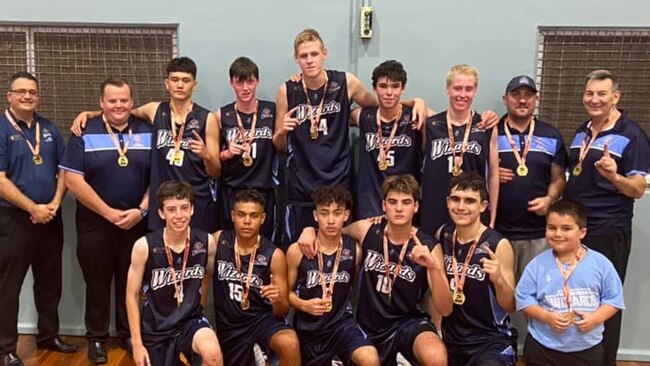 Northside Wizards' Under-16 Boys Premier League team after their grand final win.