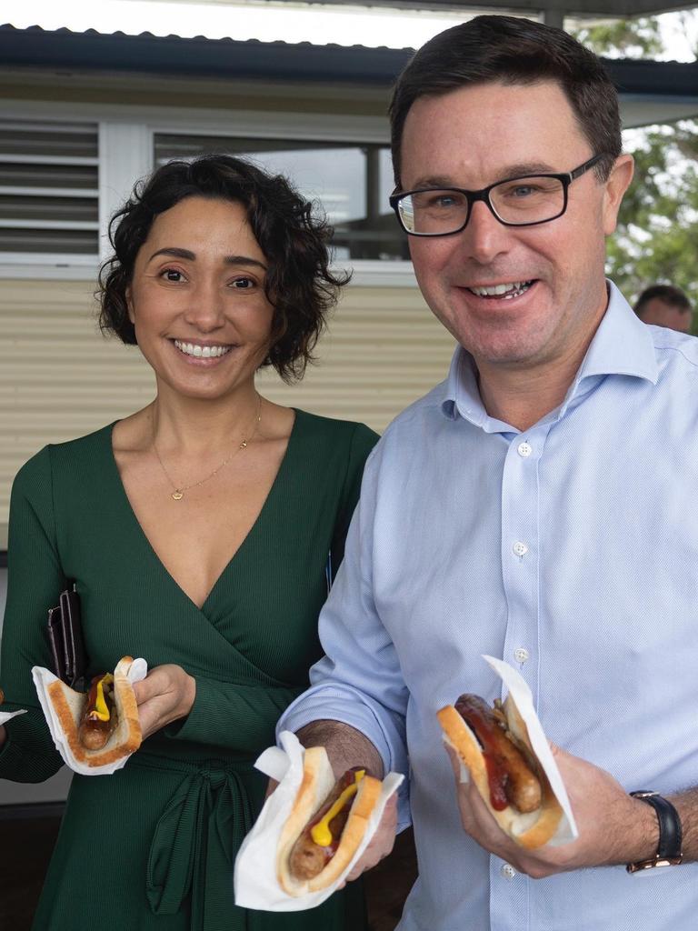 Maranoa MP David Littleproud stopped by Warwick East State School on Saturday to cast his vote. Photo/Twitter