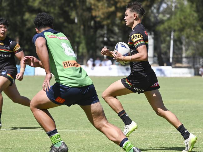 CANBERRA, AUSTRALIA, NewsWire Photos. MARCH 9, 2024: UNE Harold Matthews Cup - NSWRL Junior Reps Round Six Canberra Raiders vs Penrith Panthers at Raiders Belconnen in Canberra. Picture: NCA NewsWire / Martin Ollman