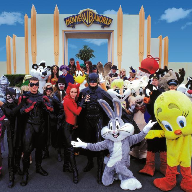 Warner Bros stars at Movie World