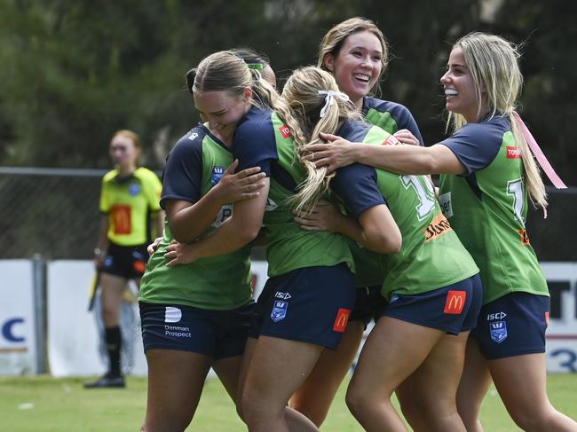 CANBERRA, AUSTRALIA, NewsWire Photos. MARCH 9, 2024: Westpac Tarsha Gale Cup - NSWRL Junior Reps Round Six Canberra Raiders vs Penrith Panthers at Raiders Belconnen in Canberra. Picture: NCA NewsWire / Martin Ollman