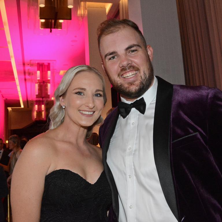 Mia Cunningham and Matthew Denny at the grand opening of The Langham Gold Coast, Surfers Paradise. Pic: Regina King