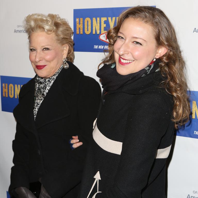 Actress Bette Midler and her daughter Sophie von Haselberg. Picture: Getty