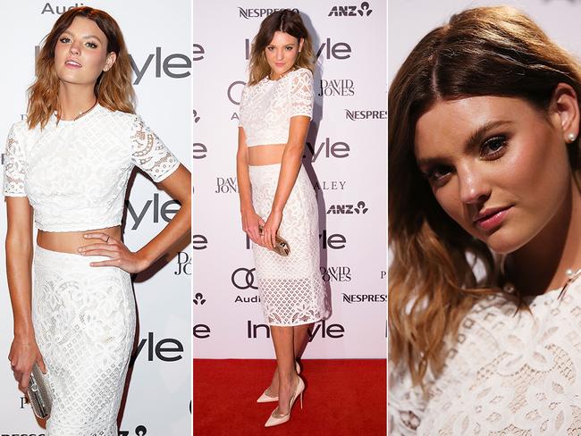 Montana Cox arrives at the Instyle and Audi 'Women of Style' Awards. Picture: Justin Lloyd/Getty