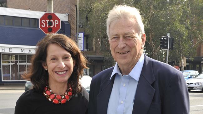 The lower north shore mayors Jilly Gibson and Peter Abelson.