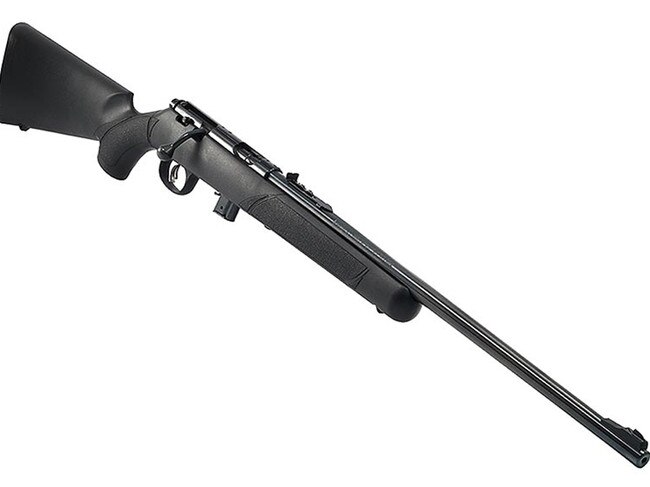 A Marlin .22LR bolt action rifle, similar to one found in a garage at Freshwater. Picture: Supplied