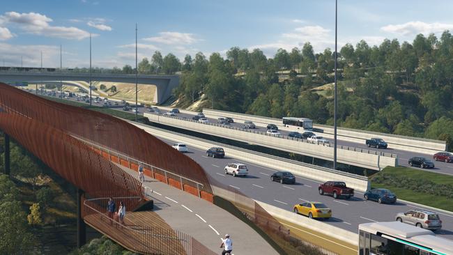 The North East Link, which will carry up to 135,000 vehicles a day. Picture: Supplied