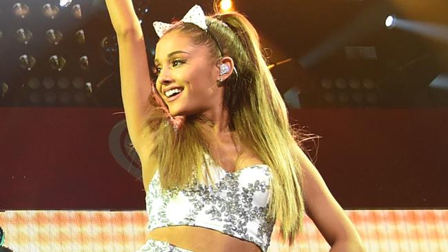 Ariana Grande falls on stage: Video | news.com.au — Australia’s leading ...