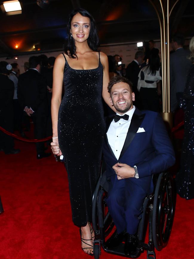 Most Popular New Talent winner Dylan Alcott looked sharp. Picture: Matrix