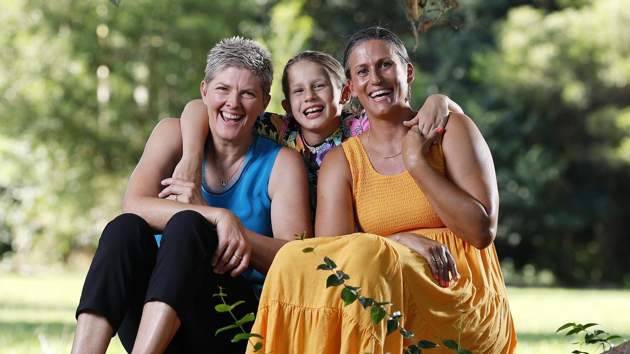 Nat Cook and partner Sarah Maxwell pictured with Jordan Maxwell, 7, near their home in Chapel Hill