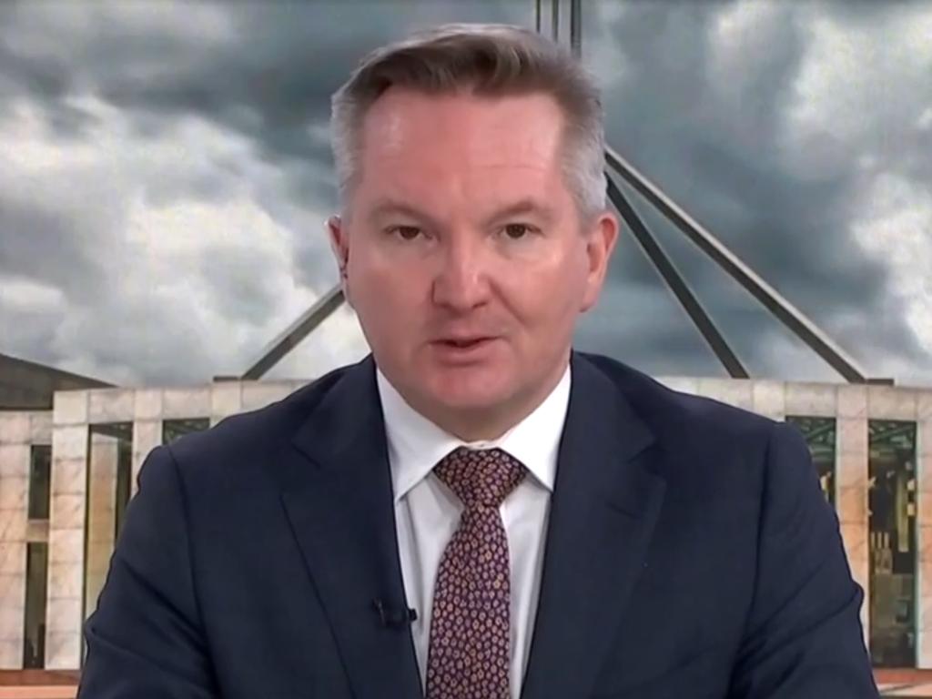 Energy Minister Chris Bowen. Picture: Sky News Australia