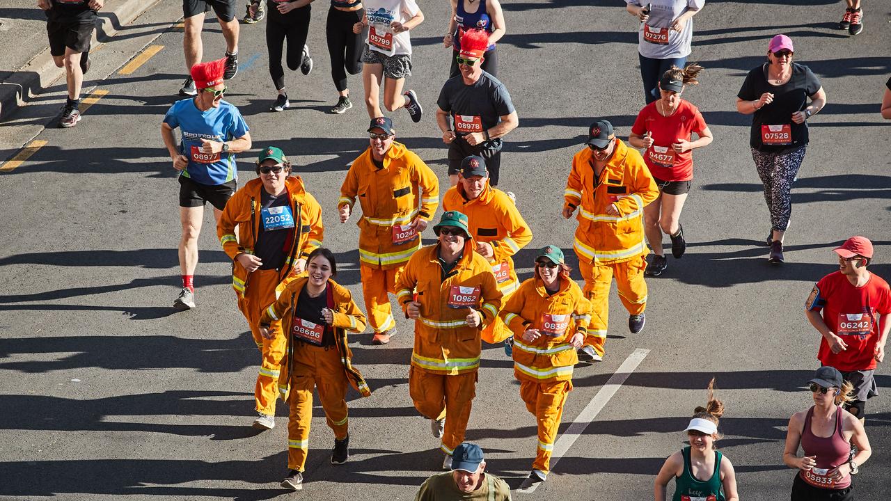 City to Bay participants running in Adelaide, Sunday, Sept. 15, 2019. Picture: MATT LOXTON