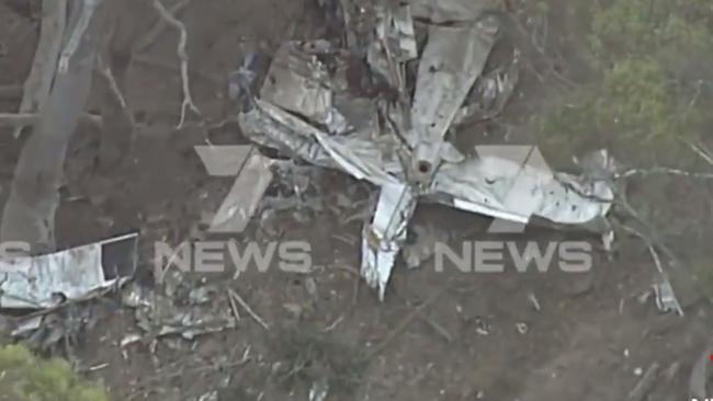 There were two people in each of the planes that collided above Mangalore. Picture: 7 News