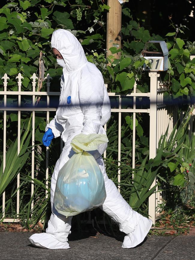 Forensics at the scene. Picture: John Grainger