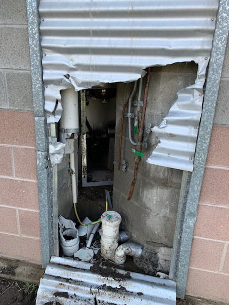 Extensive damage caused by unruly prisoners as part of the 16-hour long riots at Capricornia Correctional Centre on October 21.