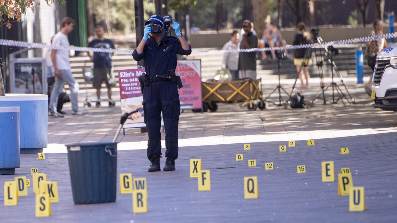 Shots were allegedly fired into the Mt Druitt Westfield Shopping Centre Picture: NewsWire / Jeremy Piper