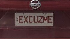 NT funny number plate, EXCUZME. Picture: Facebook / NT Number Plates