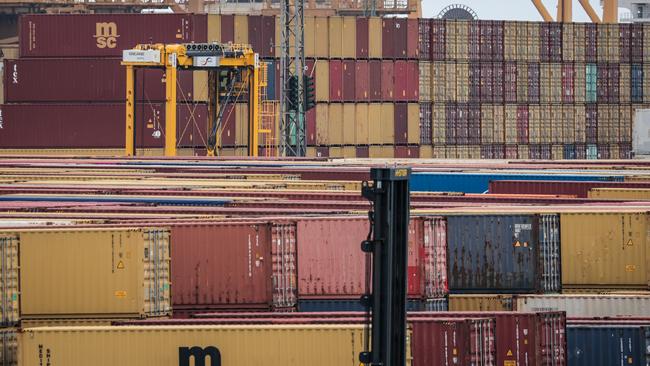 Industry and logistics face continued uncertainty over the President Trump’s tariffs policy. Picture: Getty