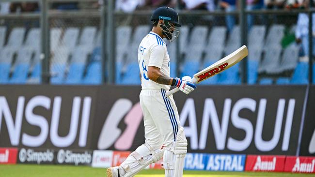 India's Virat Kohli struggled in two home series. Picture: Indranil Mukherjee / AFP