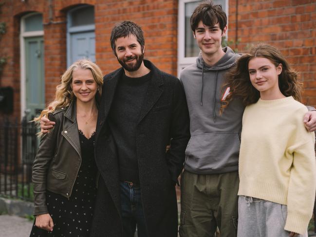 Mix Tape cast Teresa Palmer, Jim Sturgess, Rory Walton-Smith and Florence Hunt. Photo: Binge
