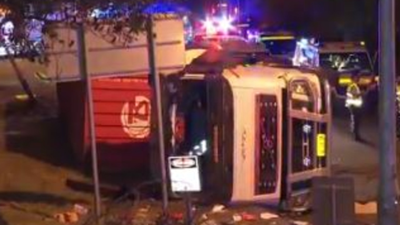 Sydney Traffic: Mascot Truck Rollover Foreshore Road, Driver Serious ...