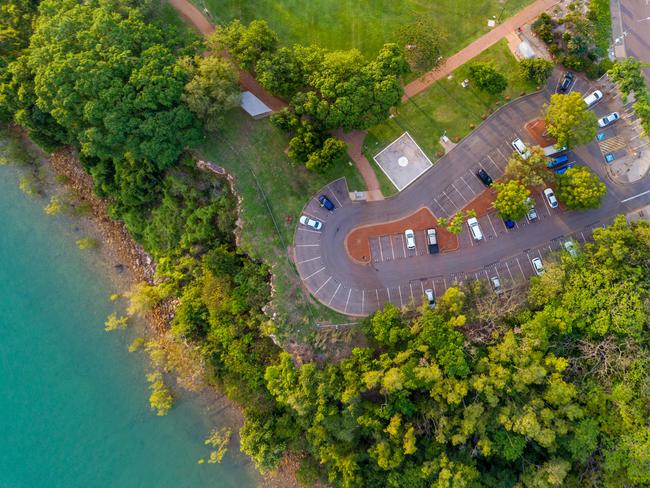 Darwin's Esplanade including the site of the proposed Darwin RSL development and Deckchair Cinema.Picture: Che Chorley