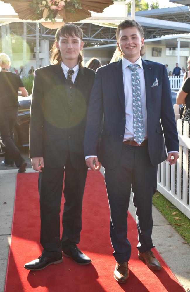 Amon Green and Will Stenzel at the Caloundra State High School formal 2024.