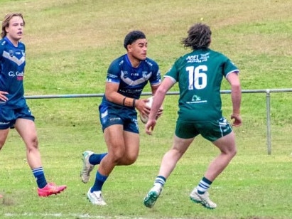 Daniel Fagalima Faumui on the charge for Brothers. Picture: For The Memories Photography