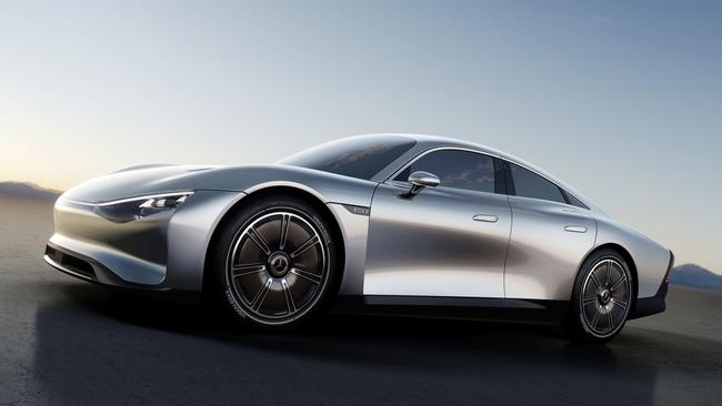 The Mercedes-Benz Vision EQXX concept car which can hit a range of 1000km.