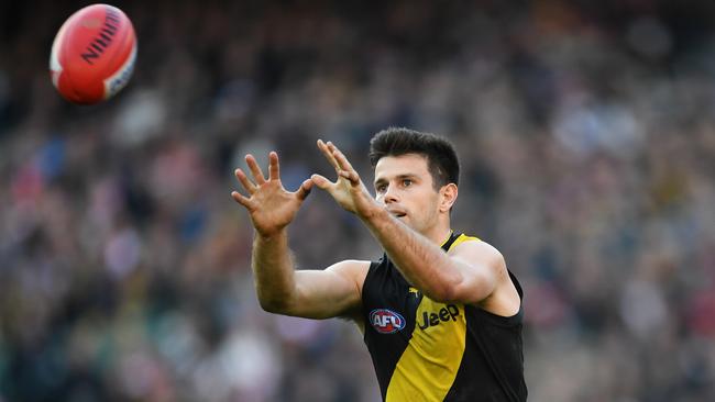 Trent Cotchin in action against the Sydney Swans.