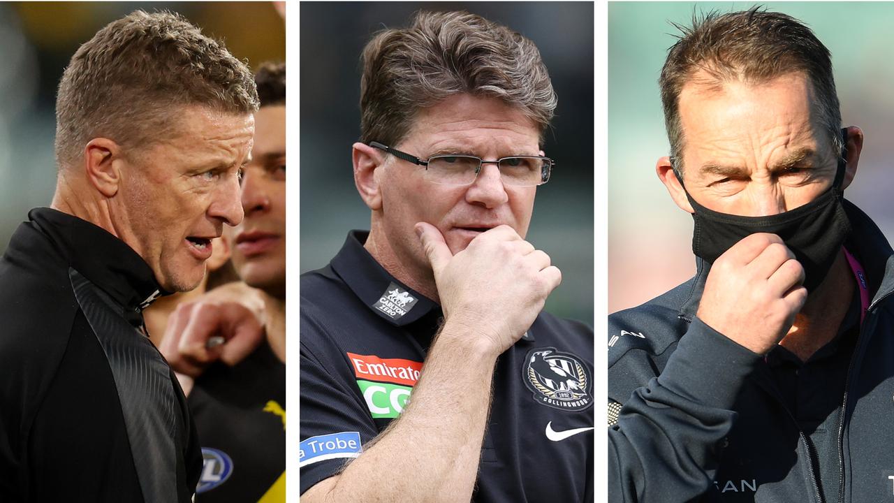 The Blowtorch: Damien Hardwick, Robert Harvey and Alastair Clarkson.